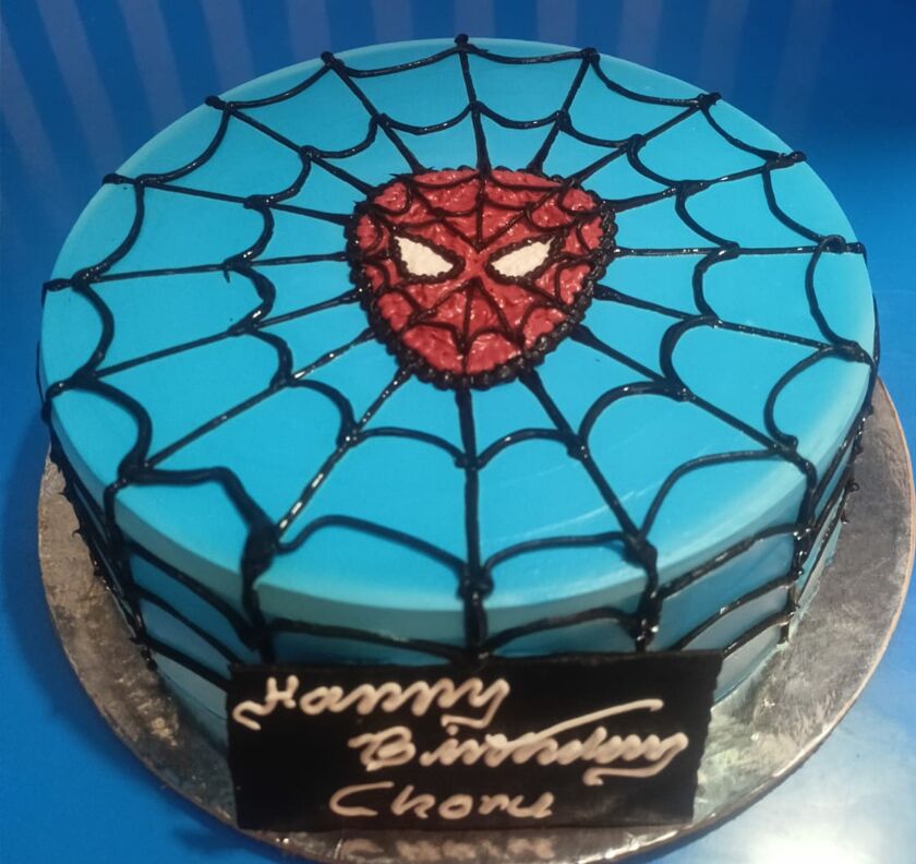 Blue Berry Cake Spider Man